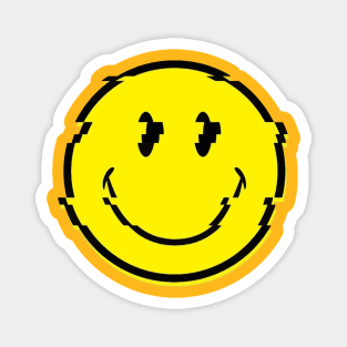 Glitchy Smile Magnet