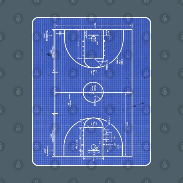 Basketball Court Blueprint by RAADesigns