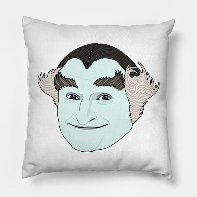 Grandpa Munster Pillow by Jakmalone