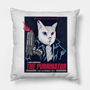 The Purrinator Pillow