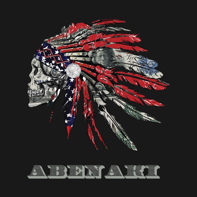 ABENAKI Native American Indian Flag Money Headress by The Dirty Gringo