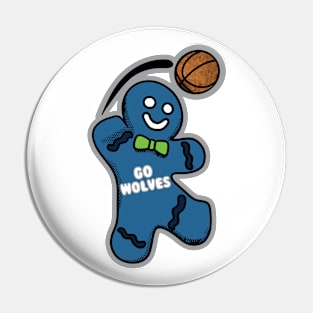 Minnesota Timberwolves Gingerbread Man Pin