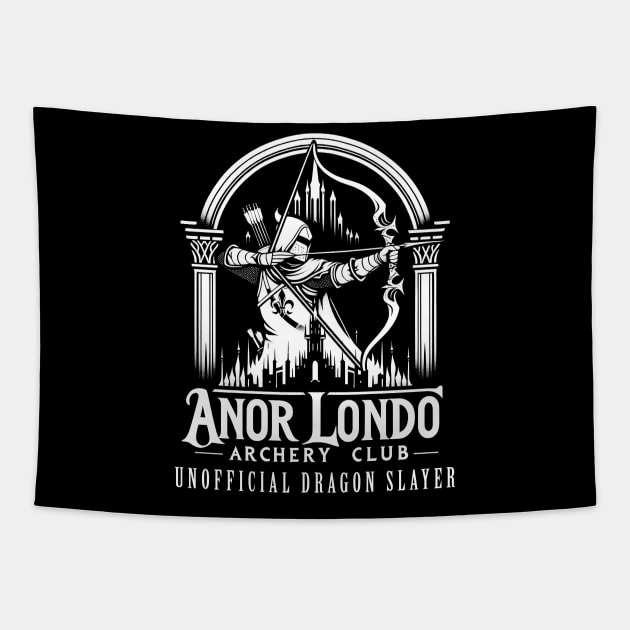 UNOFFICIAL DRAGON SLAYER - Anor Londo Archery Club Tapestry by DeMonica