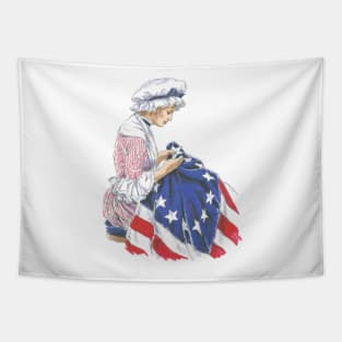 betsy ross t-shirts usa Tapestry