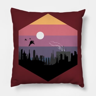 Coruscant Skyline Pillow