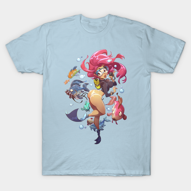 Discover Pisces - Cute Toon Pinup - Cute - T-Shirt