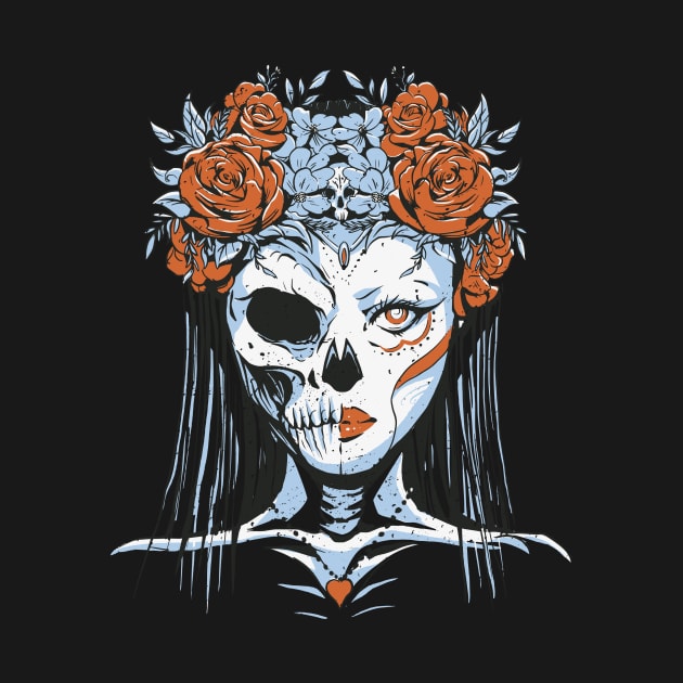 Sugar Skull Queen by LAPublicTees