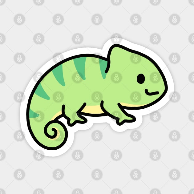 Chameleon Magnet by littlemandyart