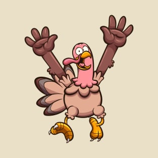 Happy Cartoon Turkey T-Shirt