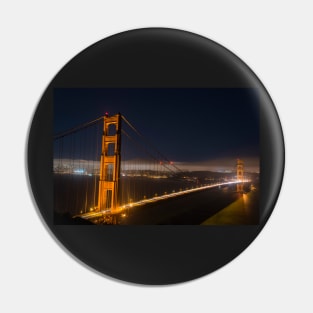 The Golden Gate Bridge in San Francisco at Night Pin