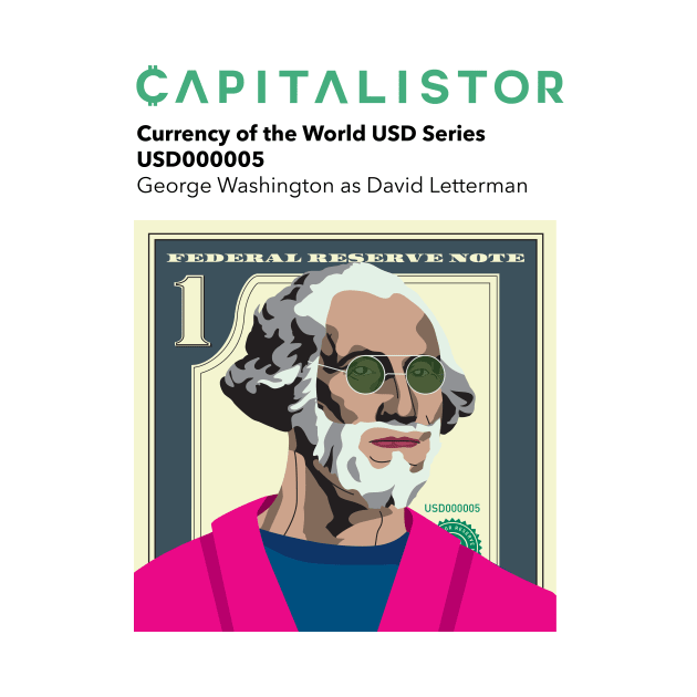 USD000005 - George Washington as David Letterman Series 2 by Capitalistor