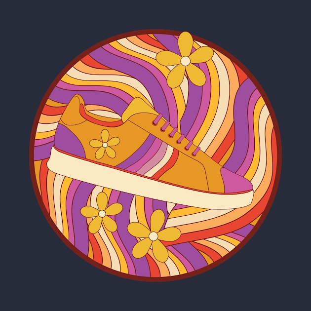 Psychedelic Sneaker by InkyArt