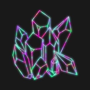 Glowing neon crystals T-Shirt