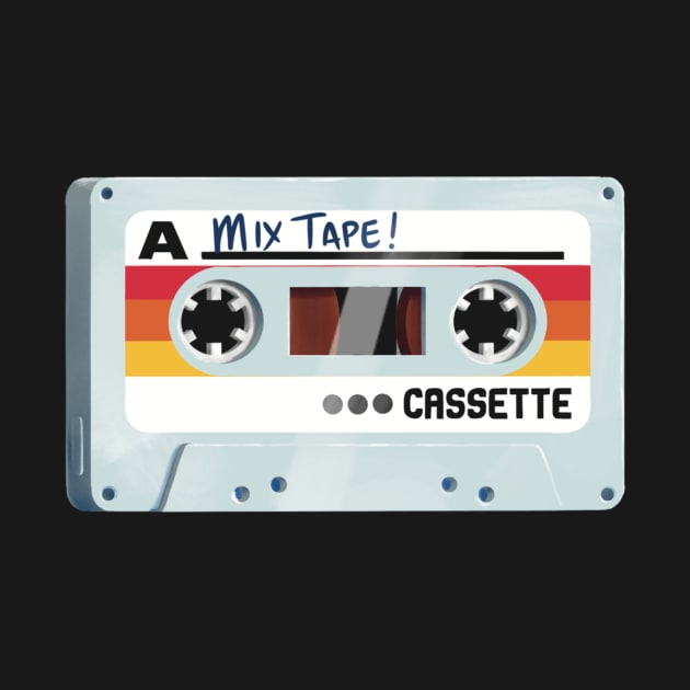 Mix Tape - White by Gavin Otteson Art