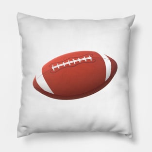 Classic American Football for Players and Fans (White Background) Pillow