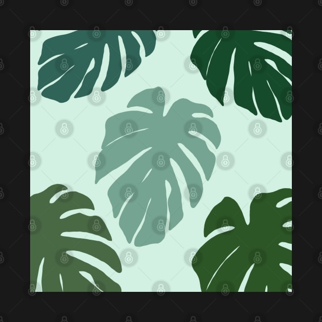 Monstera Leaves Pattern by LittleFlairTee