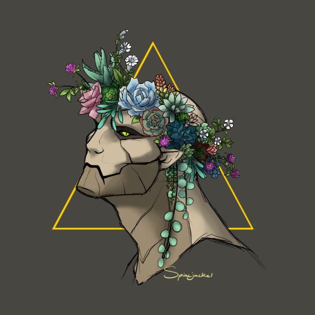 Crown of Succulents by Spinejackel