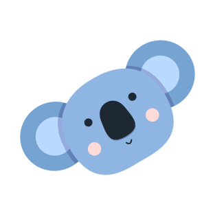 Koala sticker, blue koala sticker, cute koala sticker, coala sticker, koala bear sticker T-Shirt