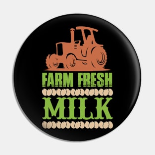 Farm Fresh Milk T Shirt For Women Men Pin