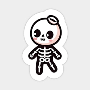 Preppy Skeleton Kawaii Magnet