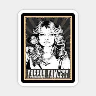 80s Style Farrah Fawcett Magnet