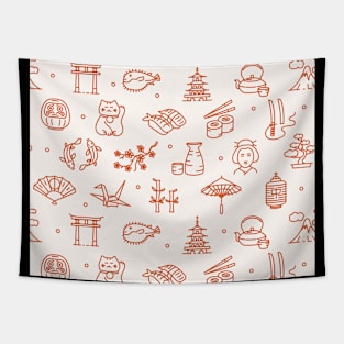 japanese pattern Tapestry