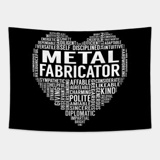 Metal Fabricator Heart Tapestry