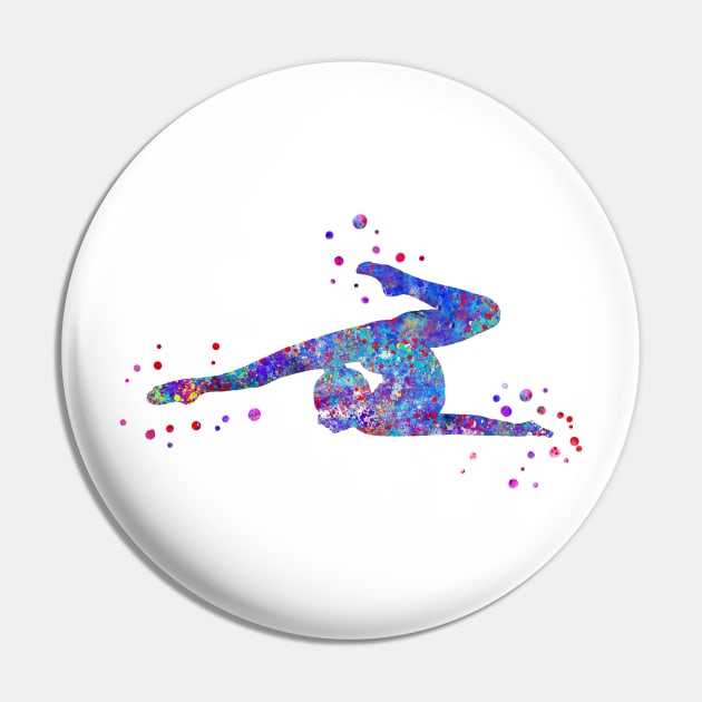 Gymnastics girl Pin by RosaliArt