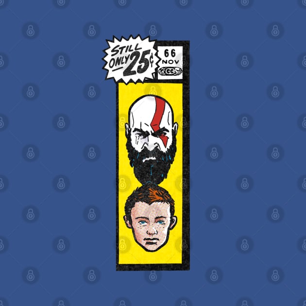 Comic book corner box - Kratos & Atreus God of War fan art by MarkScicluna