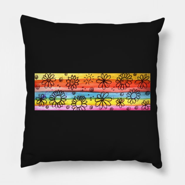 Stripe cup 3 Pillow by SimoneMonschein