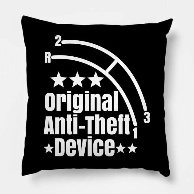 Funny Anti-Theft Car Truck Manual Column Shift Three Speed Pillow by CharJens