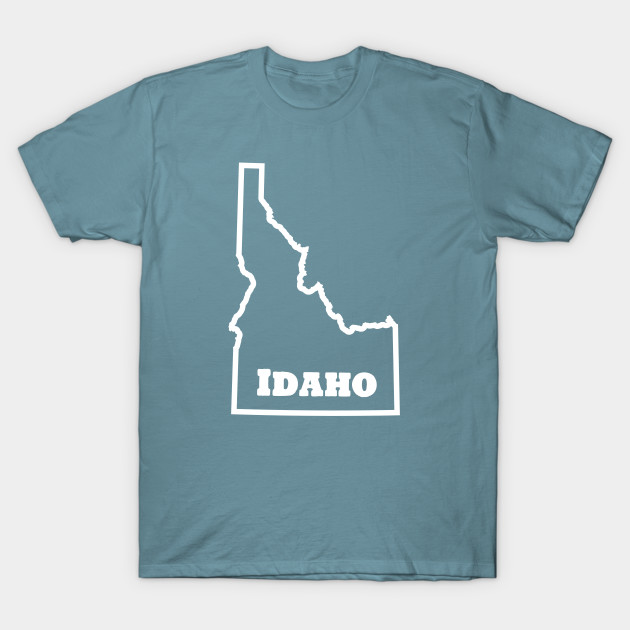 Discover Idaho Outline Text - Idaho - T-Shirt