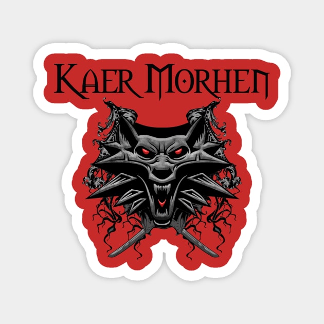 KAER MORHEN FAN ARTWORK Magnet by theanomalius_merch