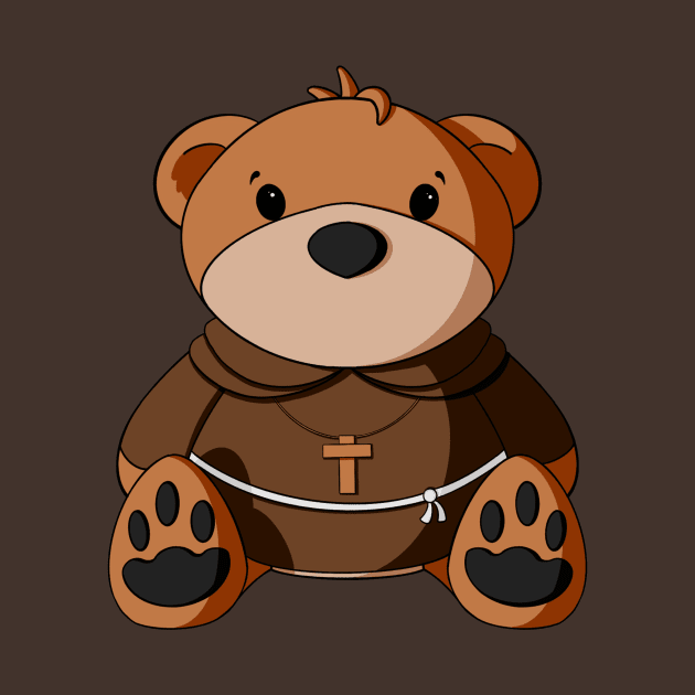 Friar Tuck Teddy Bear by Alisha Ober Designs
