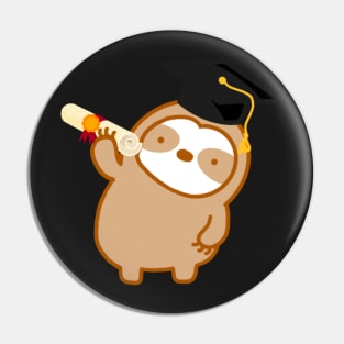 Cute Graduation Sloth Pin