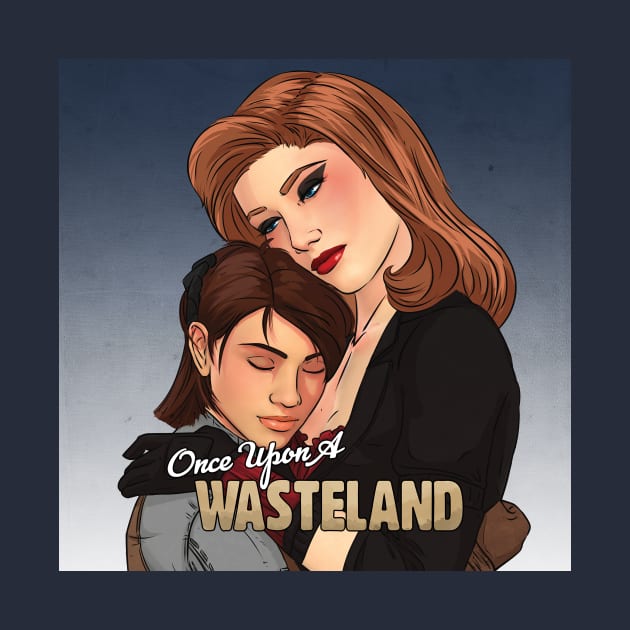 Beth & Odessa Embrace (square) by Once Upon a Wasteland