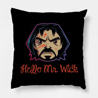 Hello Mr. Wick Pillow