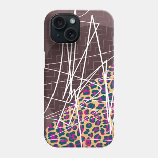 zig zag cheetah Phone Case