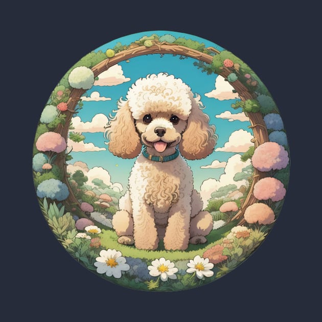 Toy Poodle Garden by Pet And Petal