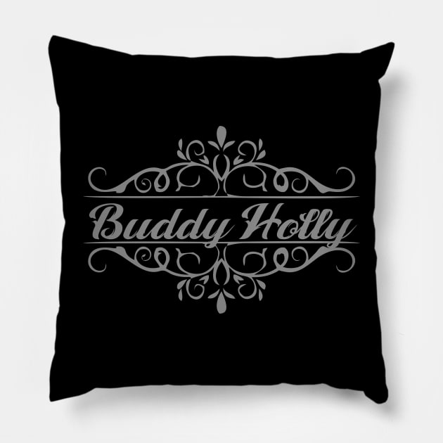 Nice Buddy Holly Pillow by mugimugimetsel