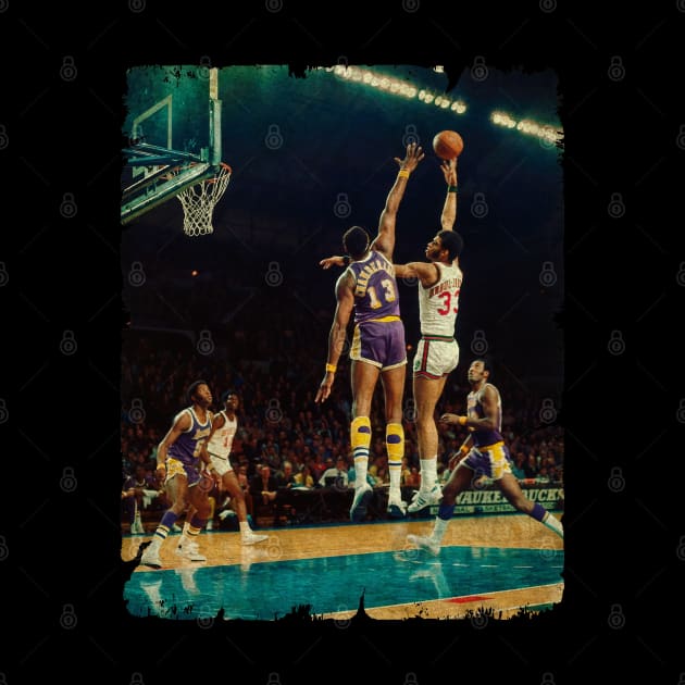 Wilt Chamberlain vs The Cap by Wendyshopart