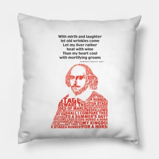 Shakespeare birthday greetings Pillow