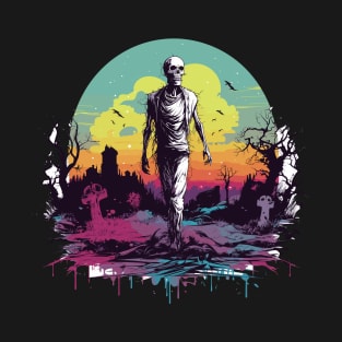 Halloween Zombie Stroll Through the Cemetery - Midnight Haunting T-Shirt