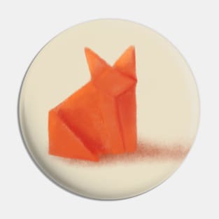 Origami Fox Pin