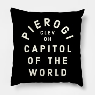 Pierogi Capitol of the World Cleveland OH Vintage Pillow