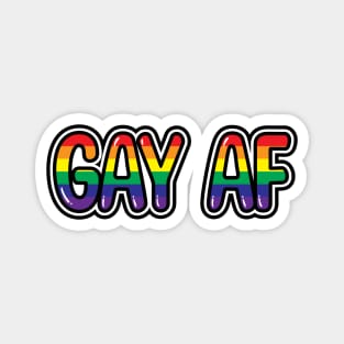 GAY AF/LGBTQ+ Magnet