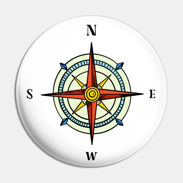 Compass Pin by Mako Design 