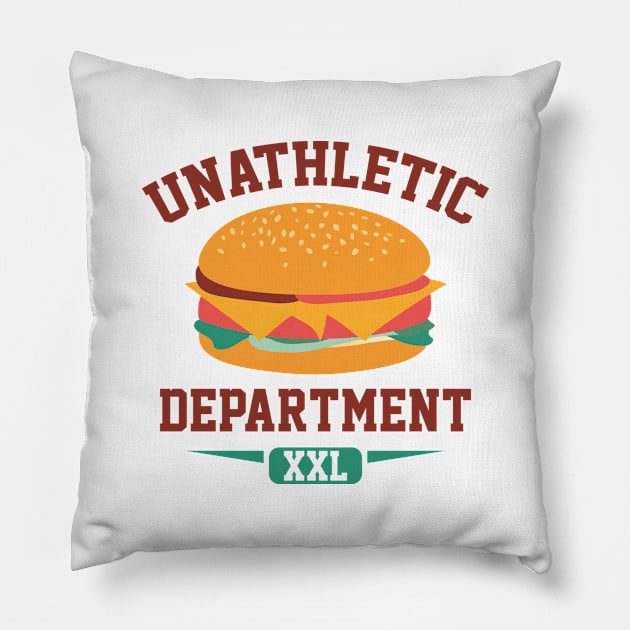 Unathletic Department Pillow by AmazingVision