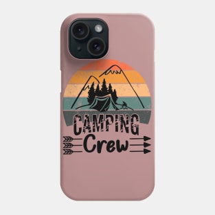 Camping Crew Distressed  Sunset Phone Case