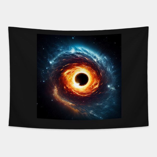 Flaming Maw of Space Tapestry by LukeAiWalker